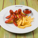 Kids kransky and chips