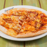 Kids salami and cheese pizza