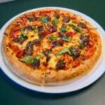 Smashed Meatball Pizza